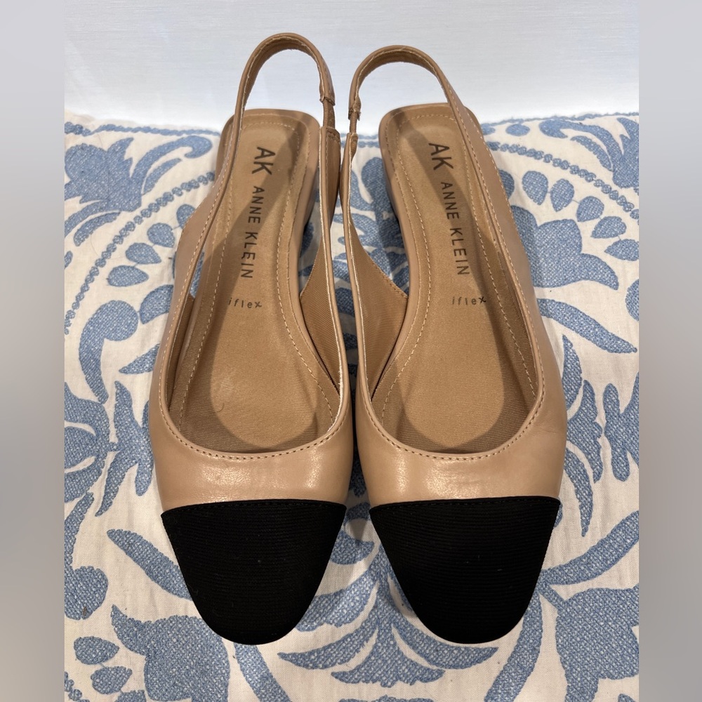 Anne Klein Chaya Cap Toe Slingback Flat